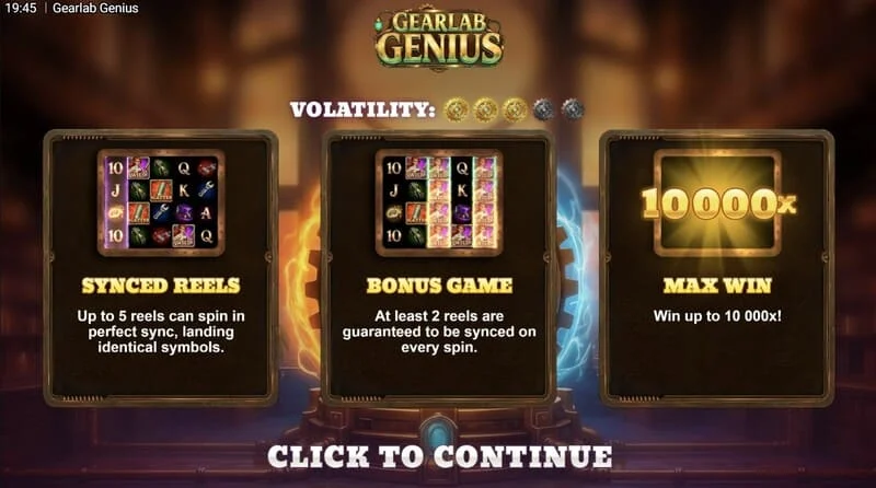 Gearlab Genius - Free Spins Spark of Genius
